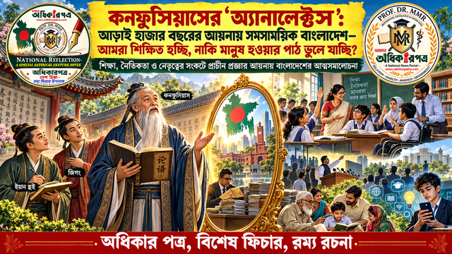 কনফুসিয়াসের ‘অ্যানালেক্টস’: আড়াই হাজার বছরের আয়নায় সমসাময়িক বাংলাদেশ—আমরা শিক্ষিত হচ্ছি, নাকি মানুষ হওয়ার পাঠ ভুলে যাচ্ছি?